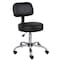 Boss Black Caressoft Medical Stool with Back Cushion B245-BK - alternate 1